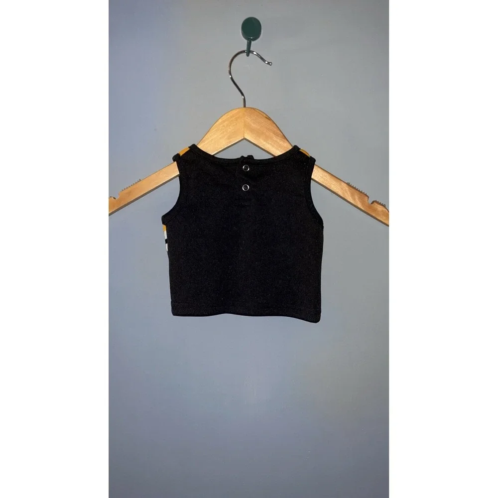 Team Athletics Missouri Tigers Cheerleader Top Gold Black Infant 3/6 Months‎